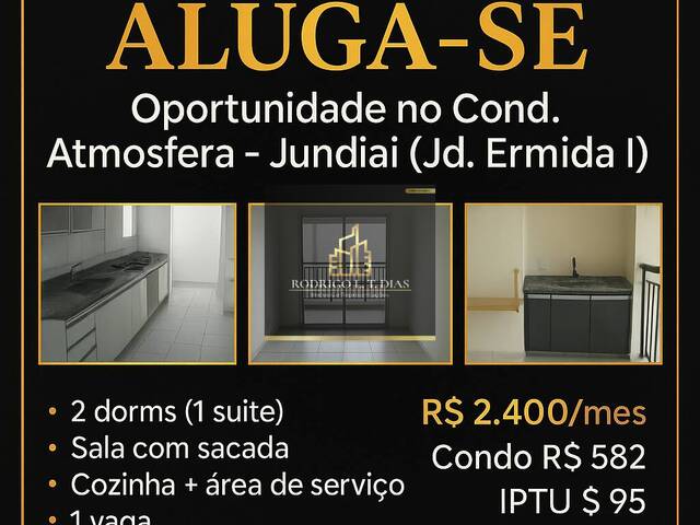 #2603 - Apartamento para Locação em Jundiaí - SP - 1