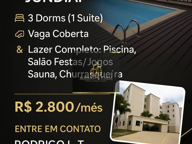 #2652 - Apartamento para Locação em Jundiaí - SP