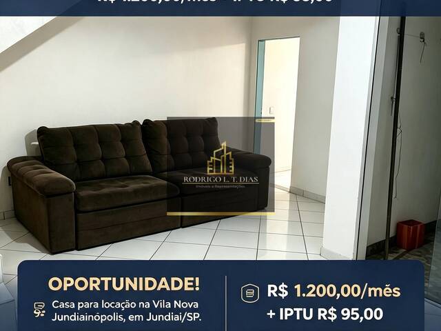 #3108 - Casa para Locação em Jundiaí - SP - 1