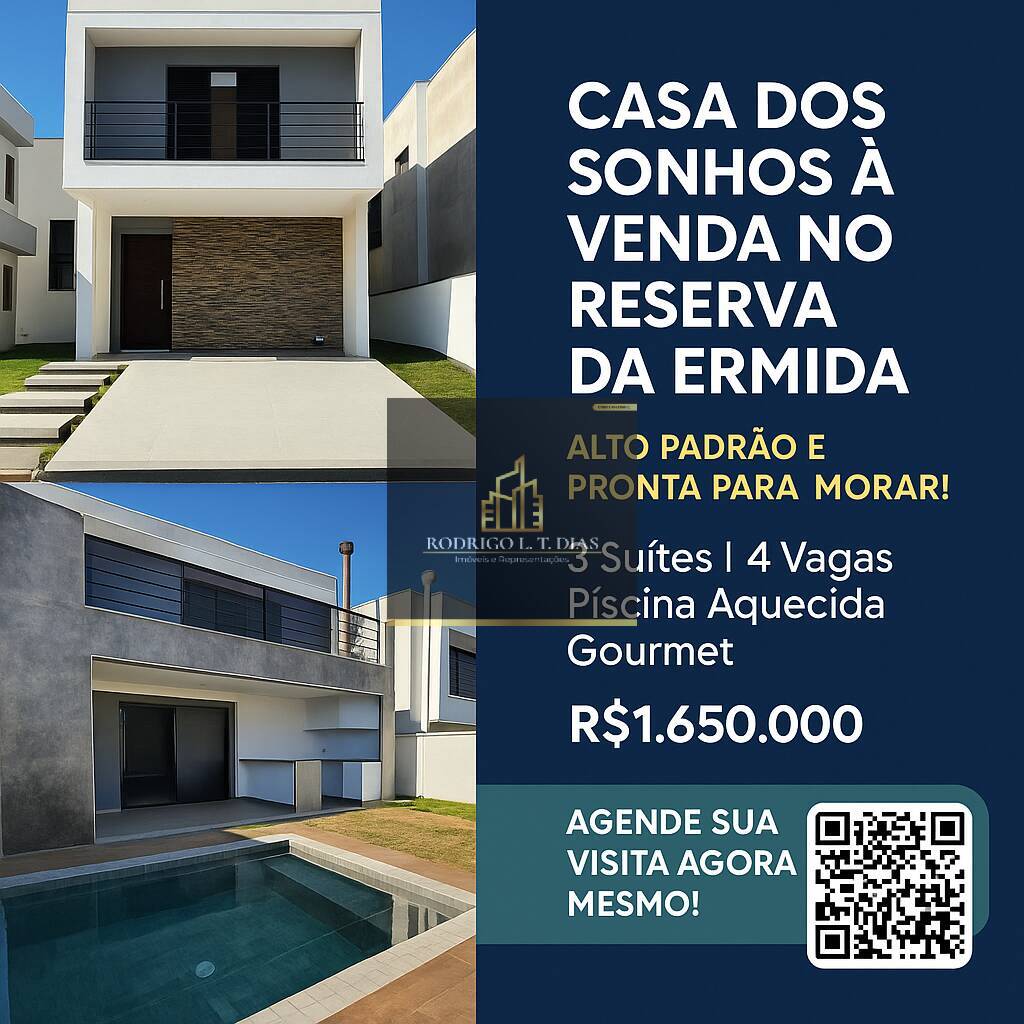 BELÍSSIMA CASA À VENDA NO RESERVA DA ERMIDA – ELOY CHAVES – JUNDIAÍ