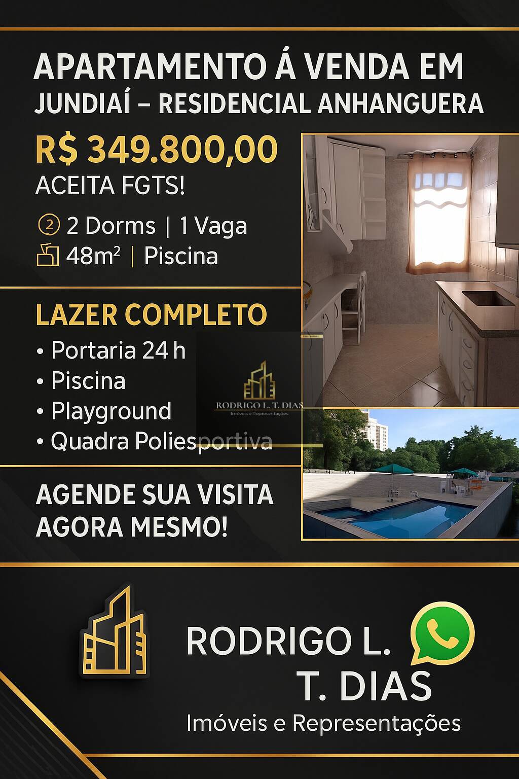APARTAMENTO À VENDA EM JUNDIAÍ – RESIDENCIAL ANHANGUERA