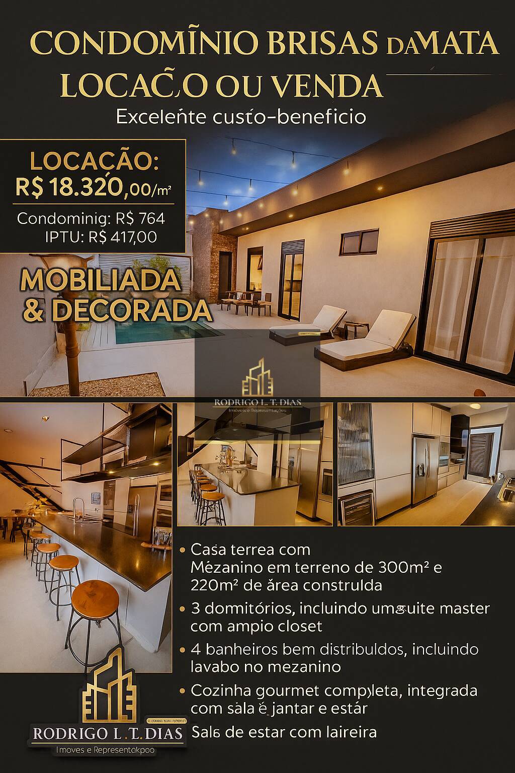 Casa de Condomínio à venda e aluguel com 3 quartos, 300m² - Foto 18