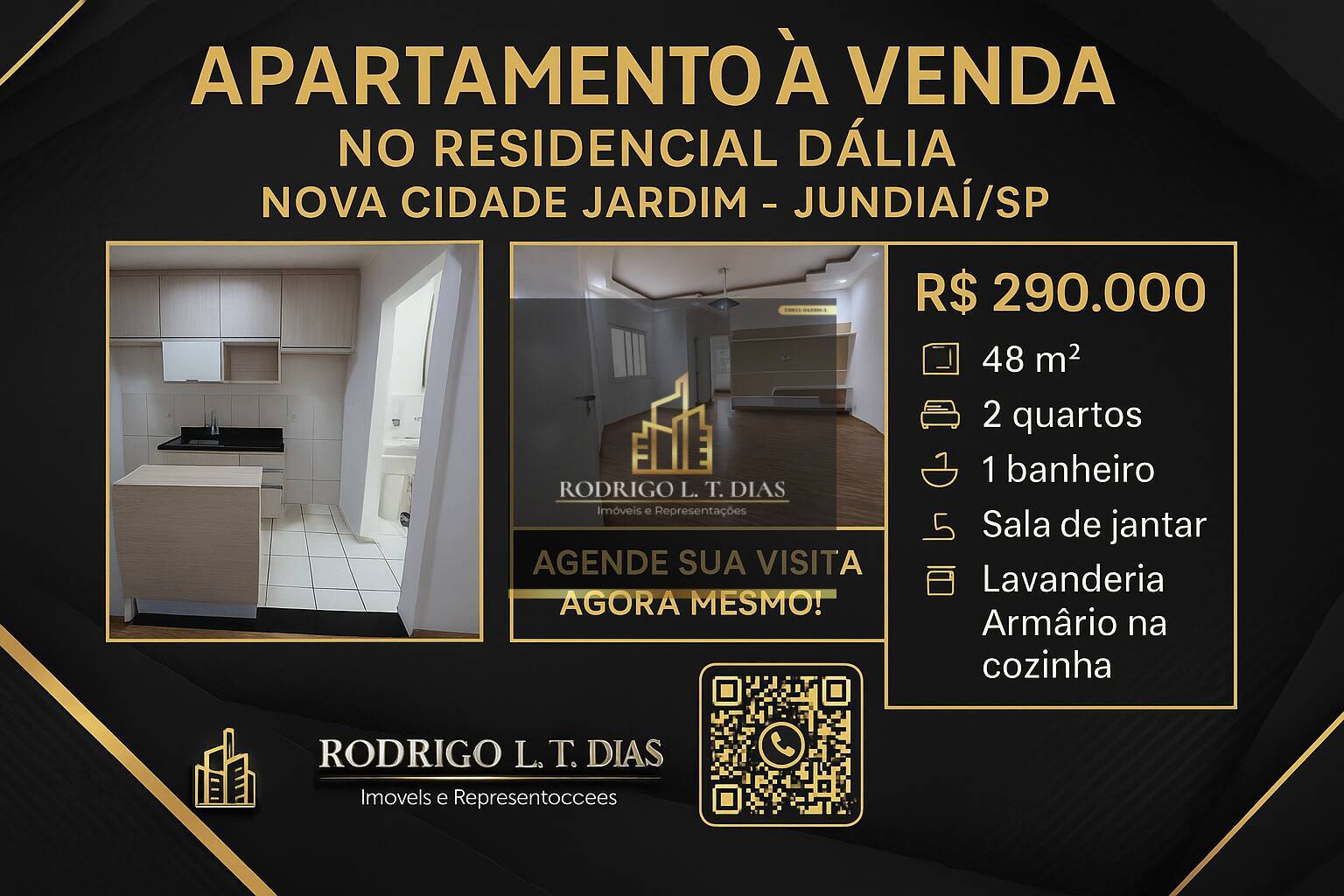 Apartamento à venda com 2 quartos, 48m² - Foto 2