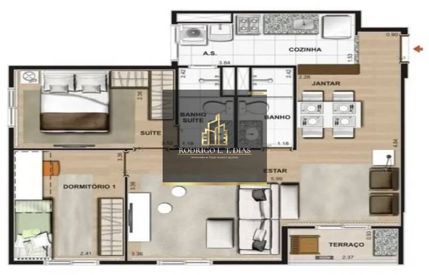 Apartamento, 3 quartos, 63 m² - Foto 12