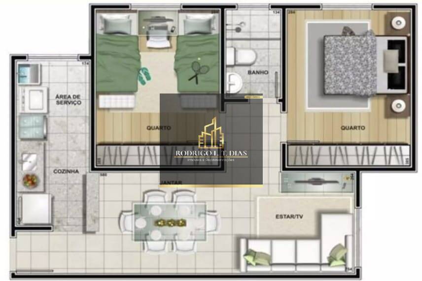 Apartamento, 2 quartos, 54 m² - Foto 13
